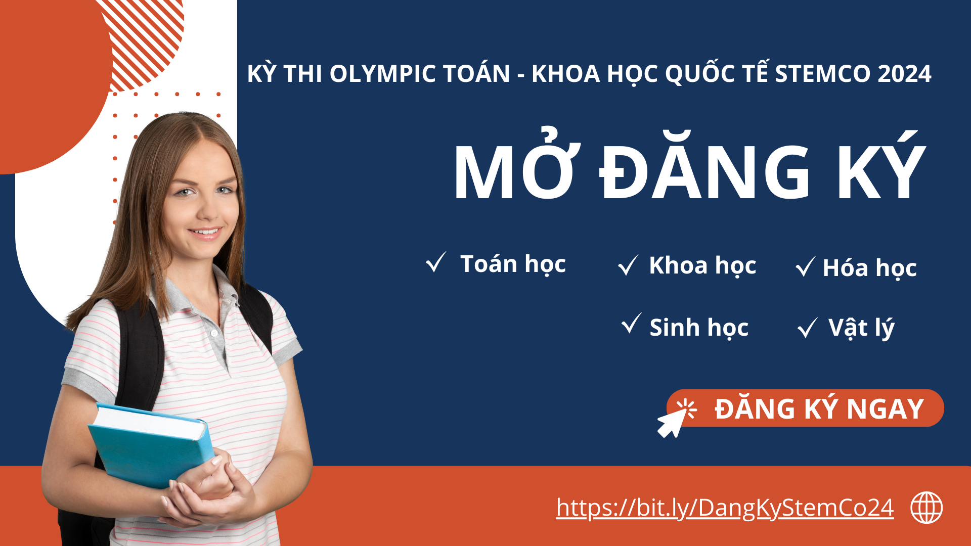 [MỞ ĐĂNG KÝ] KỲ THI OLYMPIC TOÁN KHOA HỌC QUỐC TẾ STEMCO 2024